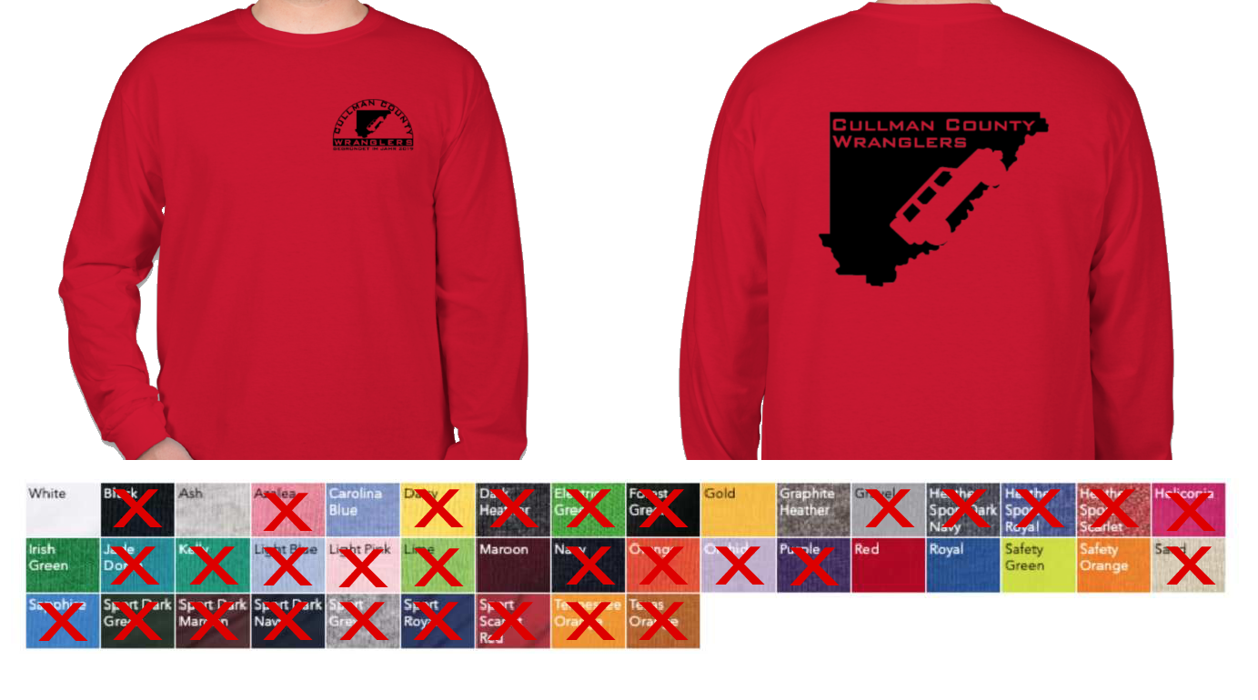 Black Logo LS Tshirts