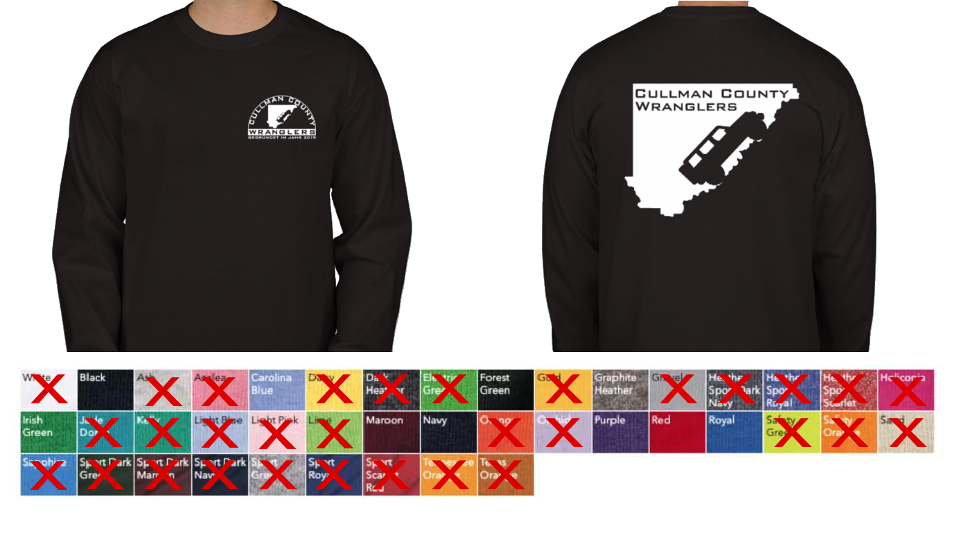 White Logo LS Tshirts